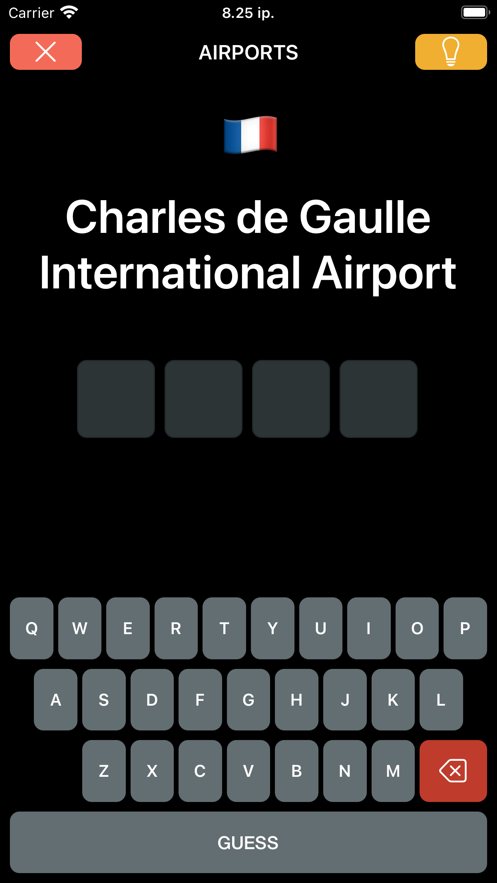 Airport Codes Quiz